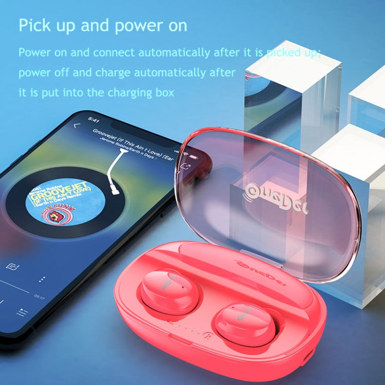 OneDer W12 Wireless Earphone with Waterproof IPX5 HD Stereo Sound TWS Bluetooth Earphone(White) - free shipping - PMC TechLife - Order now!