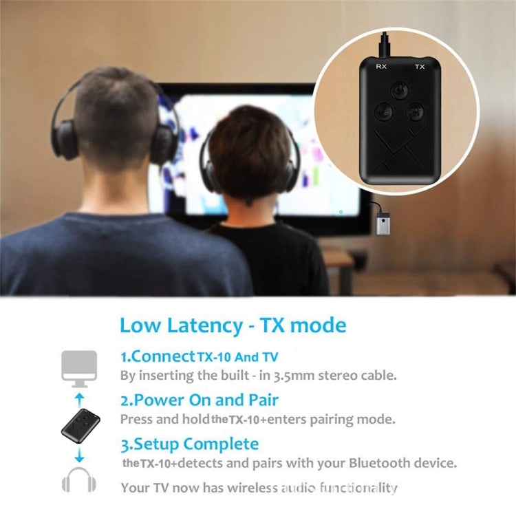 JDEX-TX10 Wireless 2-in-1 3.5mm Bluetooth 4.2 Audio Receiver And Transmitter Adapter - free shipping - PMC TechLife - Order now!