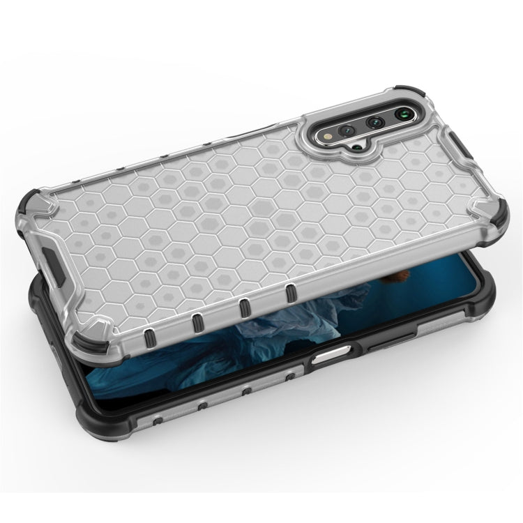 For Huawei Nova 5T Shockproof Honeycomb PC + TPU Case(White) - free shipping - PMC TechLife - Order now!