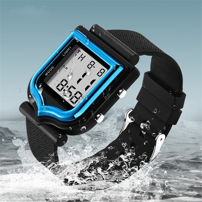 SANDA 388 Fashionable Square Outdoor Sports Leisure Watch Men's And Women's Multi-Functional Waterproof Luminous Electronic Watch(Rose Gold) - Silicone Strap Watches by SANDA | Online Shopping South Africa | PMC Jewellery | Buy Now Pay Later Mobicred