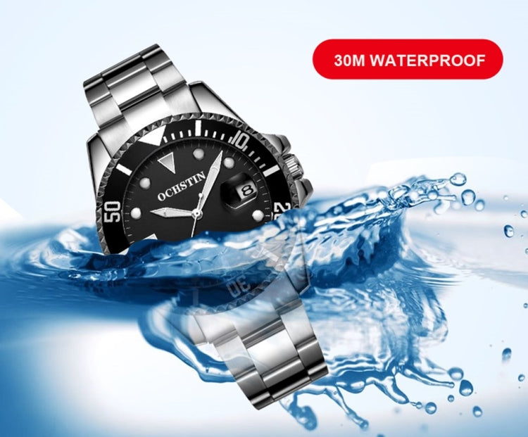 OCHSTIN 6126 Water Ghost Full Automatic Solid Stainless Steel Men Mechanical Watch Waterproof Night Light(Blue) - Sport Watches by OCHSTIN | Online Shopping South Africa | PMC Jewellery | Buy Now Pay Later Mobicred