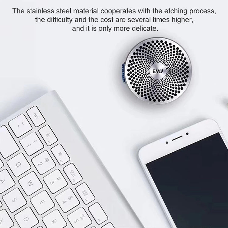 EWA A113 Portable Super Mini Bluetooth Speaker Wireless Bass Subwoofer Boom Box Speakers(Silver) - Mini Speaker by EWA | Online Shopping South Africa | PMC TechLife | Buy Now Pay Later Mobicred