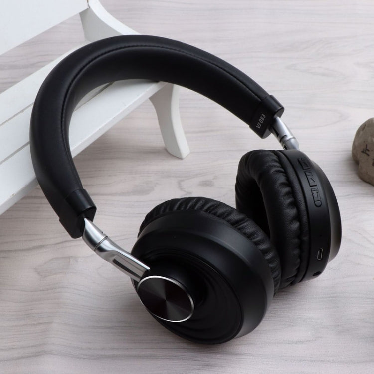 VJ083 Folding Wireless Headset Bluetooth Competitive Game Music Sports Plug Cartoon Wireless Headset(Black) - Headset & Headphone by PMC TechLife | Online Shopping South Africa | PMC TechLife