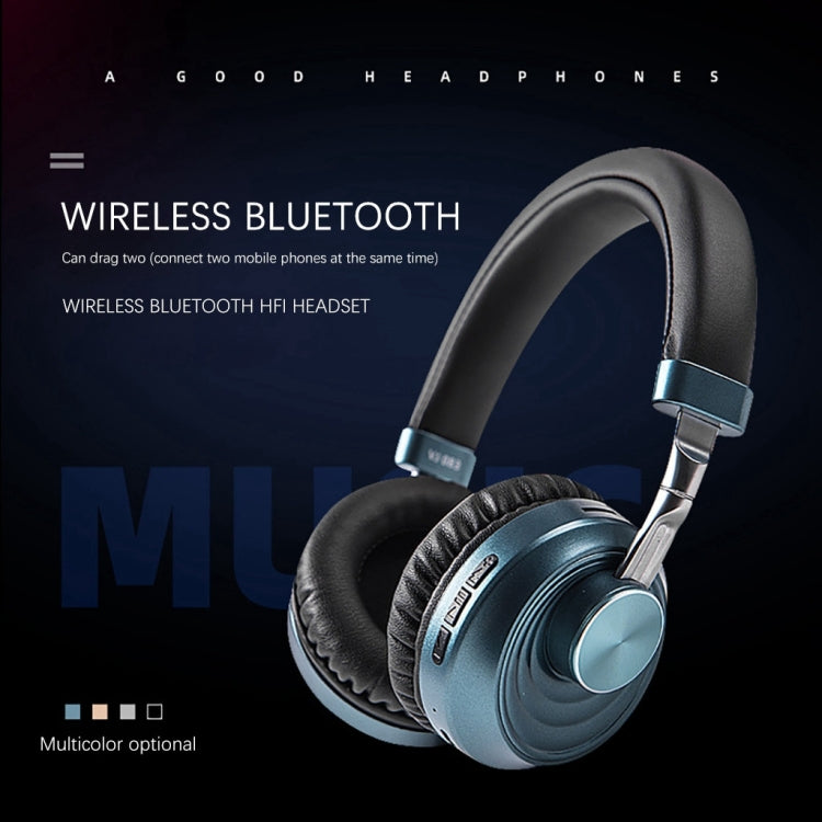 VJ083 Folding Wireless Headset Bluetooth Competitive Game Music Sports Plug Cartoon Wireless Headset(Black) - Headset & Headphone by PMC TechLife | Online Shopping South Africa | PMC TechLife