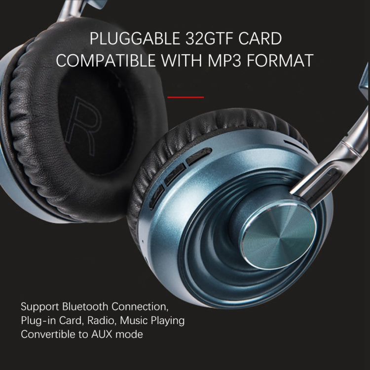 VJ083 Folding Wireless Headset Bluetooth Competitive Game Music Sports Plug Cartoon Wireless Headset(Black) - Headset & Headphone by PMC TechLife | Online Shopping South Africa | PMC TechLife