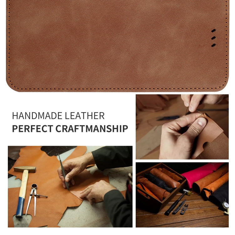 For Galaxy A51 Retro Skin Feel Business Magnetic Horizontal Flip Leather Case(Brown) - free shipping - PMC TechLife - Order now!