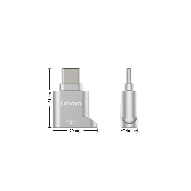 Lenovo D201 USB-C / Type-C To TF Card Reader - Card Reader by Lenovo | Online Shopping South Africa | PMC TechLife | Buy Now Pay Later Mobicred