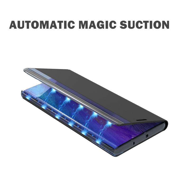 For Samsung Galaxy S10 Plus Plain Texture Cloth Attraction Flip Holder Leather Phone Case(Black) - Galaxy Phone Cases by PMC TechLife | Online Shopping South Africa | PMC TechLife | Buy Now Pay Later Mobicred