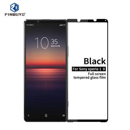 For Sony Xperia 1 II PINWUYO 9H 2.5D Full Screen Tempered Glass Film(Black) - Sony Tempered Glass by PINWUYO | Online Shopping South Africa | PMC Jewellery | Buy Now Pay Later Mobicred