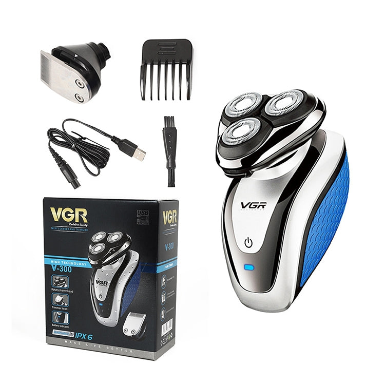 VGR V-300 5W 2 in 1 USB USB Multi-function Electric Shaver with Hair Cutter Head - Electric Shavers by VGR | Online Shopping South Africa | PMC Jewellery | Buy Now Pay Later Mobicred