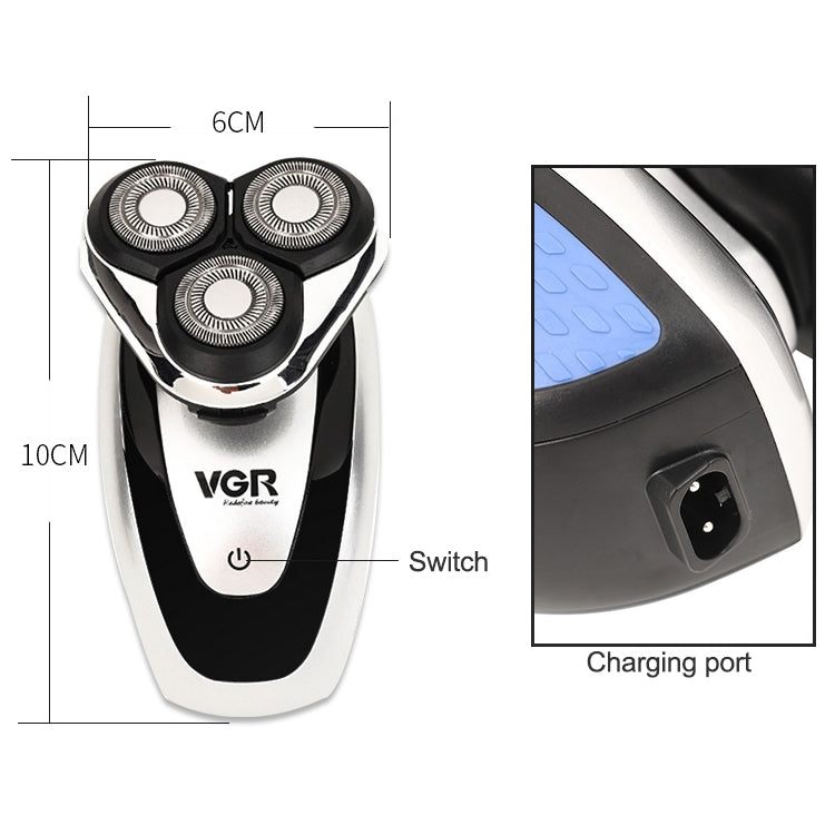 VGR V-300 5W 2 in 1 USB USB Multi-function Electric Shaver with Hair Cutter Head - Electric Shavers by VGR | Online Shopping South Africa | PMC Jewellery