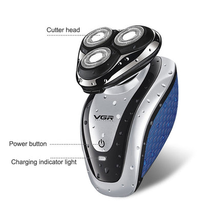 VGR V-300 5W 2 in 1 USB USB Multi-function Electric Shaver with Hair Cutter Head - Electric Shavers by VGR | Online Shopping South Africa | PMC Jewellery | Buy Now Pay Later Mobicred