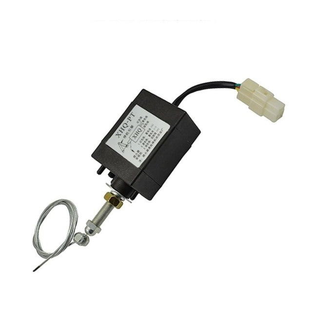 Normally Close DC 12V/24V Diesel Engine Flame Out Device Engine Stop Solenoid Valve XHQ-PT Power Off Pull Type Flameout Magnetic 12V - Gasoline Generators by PMC TechLife | Online Shopping South Africa | PMC TechLife