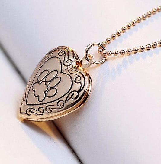 DIY Heart-shaped Photo Frame Memory Locket Pendant Necklace Jewelry(gold) - Necklaces & Pendants by PMC Jewellery | Online Shopping South Africa | PMC Jewellery