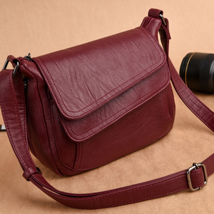 Summer Leather Luxury Handbags Female Shoulder Messenger Bag(Red) - free shipping - PMC TechLife - Order now!