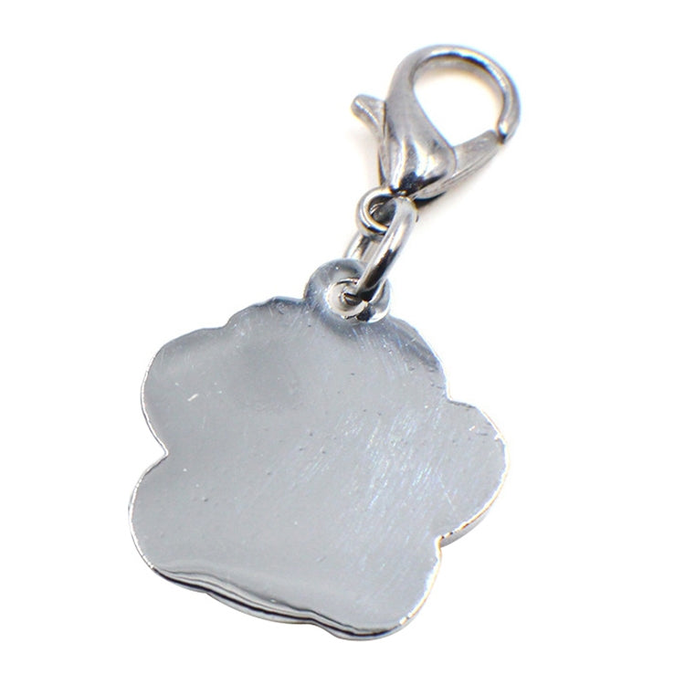10 PCS Enamel Cat Dog  Bear Paw Prints Key Chain Jewelry Making(Black) - Pendants by PMC TechLife | Online Shopping South Africa | PMC TechLife | Buy Now Pay Later Mobicred