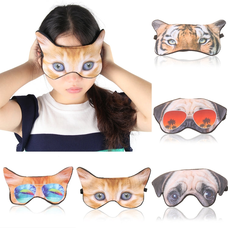 3D Eye Mask Shading Sleeping Cartoon Animal Printed Eye Mask(Glasses) - Eye Masks by PMC Jewellery | Online Shopping South Africa | PMC Jewellery