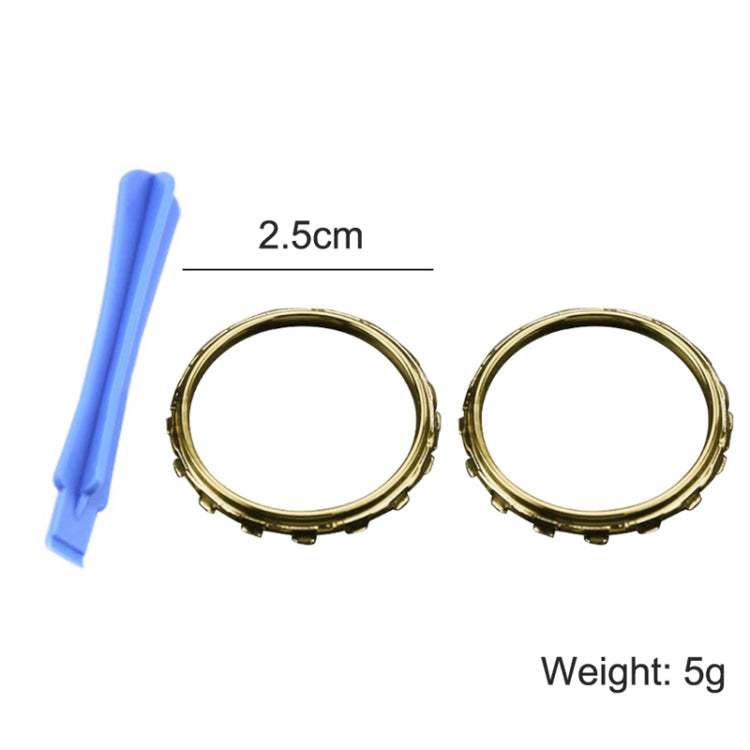For Xbox One Elite 5pairs 3D Replacement Ring + Screwdriver Handle Accessories, Colour:Blue Plating - XBOX Spare Parts by PMC TechLife | Online Shopping South Africa | PMC TechLife