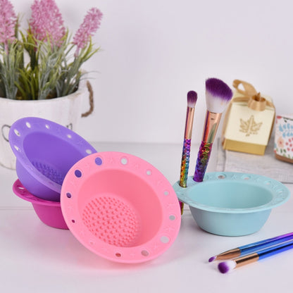 Beauty Tools Silicone Brush Tray Makeup Brush Special Cleaning Bowl(Purple) - Tools by PMC Jewellery | Online Shopping South Africa | PMC Jewellery