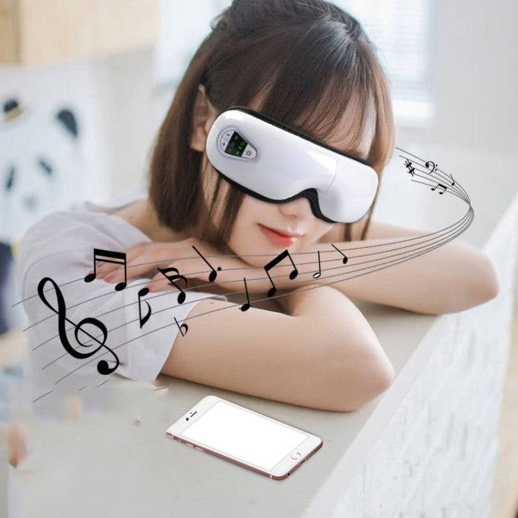 YK108 Eye Massager Charging Air Pressure Hot Compression Bluetooth Student Eye Protector, Style:English Voice(White) - Massage & Relaxation by PMC Jewellery | Online Shopping South Africa | PMC Jewellery