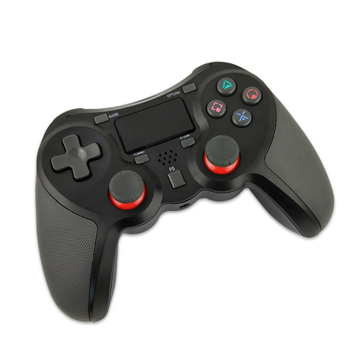 Rubberized Wireless Game Controller Bluetooth Handle for PS4 Host(Blue) - Gamepads by PMC TechLife | Online Shopping South Africa | PMC TechLife