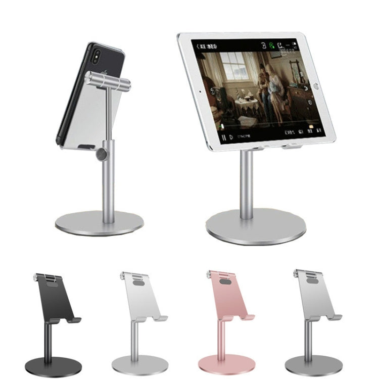 Adjustable Aluminum Alloy Cell Phone Tablet Holder Desk Stand Mount(Rose Gold) - Desktop Holder by PMC TechLife | Online Shopping South Africa | PMC TechLife