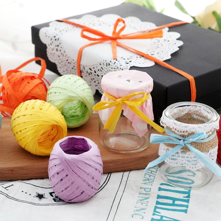 20M Paper Rope Raffia Ribbon Natural Lace Rope Gift Box Wrapping DIY Decoration(Light Blue) - Ribbons by PMC TechLife | Online Shopping South Africa | PMC TechLife | Buy Now Pay Later Mobicred