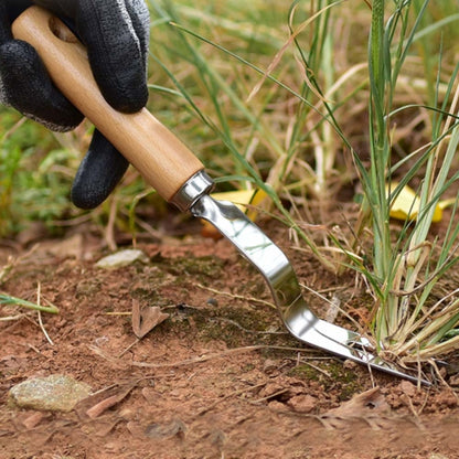 Thick Stainless Steel Weeder Wooden Handle Root Picking Tool - Garden Hand Tools by PMC Jewellery | Online Shopping South Africa | PMC Jewellery | Buy Now Pay Later Mobicred