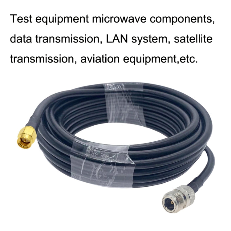 SMA Male to N Female RG58 Coaxial Adapter Cable, Cable Length:0.5m - Connectors by PMC Jewellery | Online Shopping South Africa | PMC Jewellery