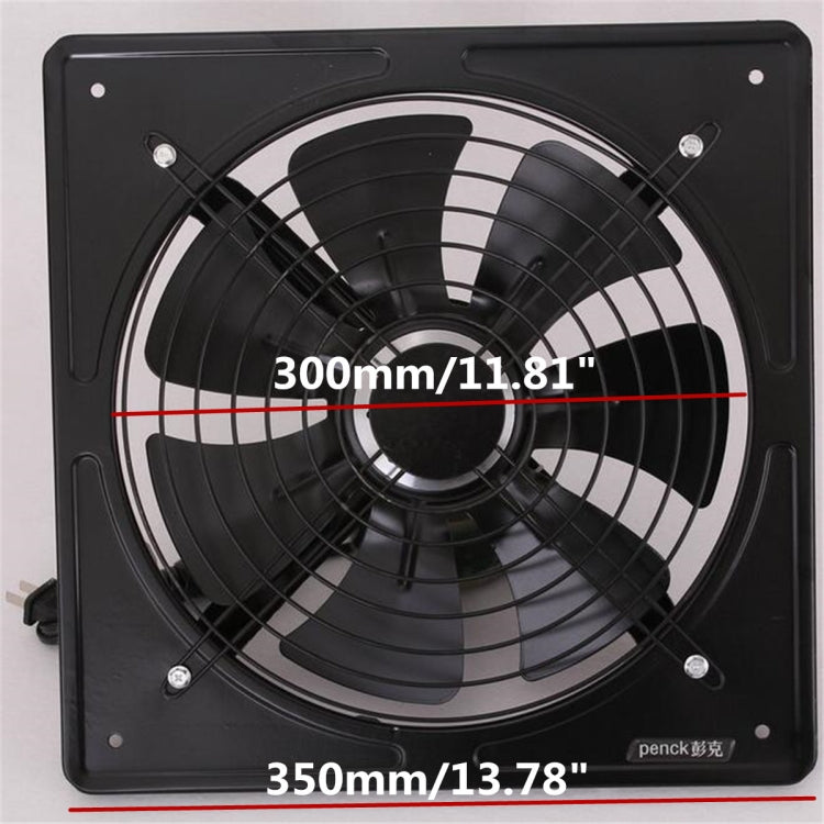 220V Exhaust Fan High Speed Air Extractor Window Ventilation Fan for Kitchen Ventilator Axial Industrial Wall Fan 12 inch - Air Conditioning & Accessories by PMC Jewellery | Online Shopping South Africa | PMC Jewellery