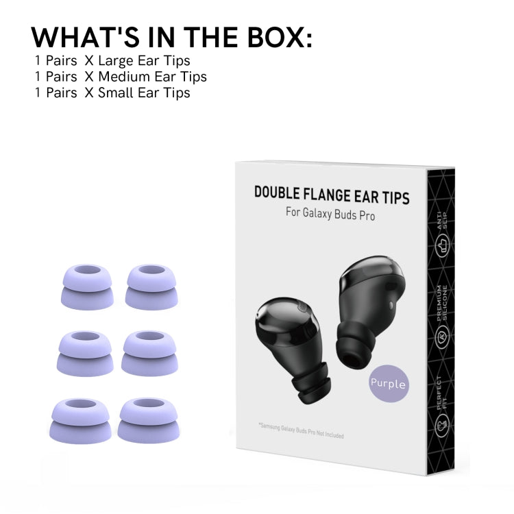 For Samsung Galaxy Buds Pro AhaStyle PT168 Silicone Earphone Earcups, Size:S+M+L(Purple) - Anti-dust & Ear Caps by AhaStyle | Online Shopping South Africa | PMC TechLife | Buy Now Pay Later Mobicred