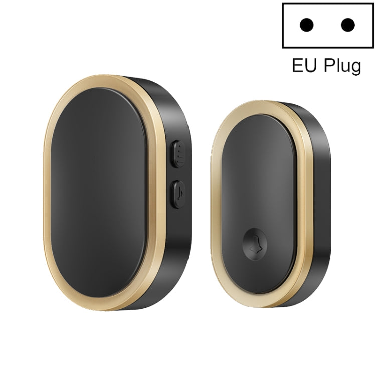 CACAZI A99 Home Smart Remote Control Doorbell Elderly Pager, Style:EU Plug(Black Gold) - free shipping - PMC TechLife - Order now!