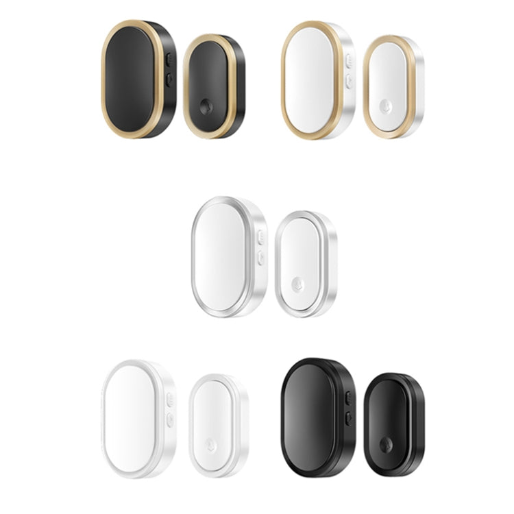 CACAZI A99 Home Smart Remote Control Doorbell Elderly Pager, Style:UK Plug(Black) - Wireless Doorbell by CACAZI | Online Shopping South Africa | PMC TechLife | Buy Now Pay Later Mobicred