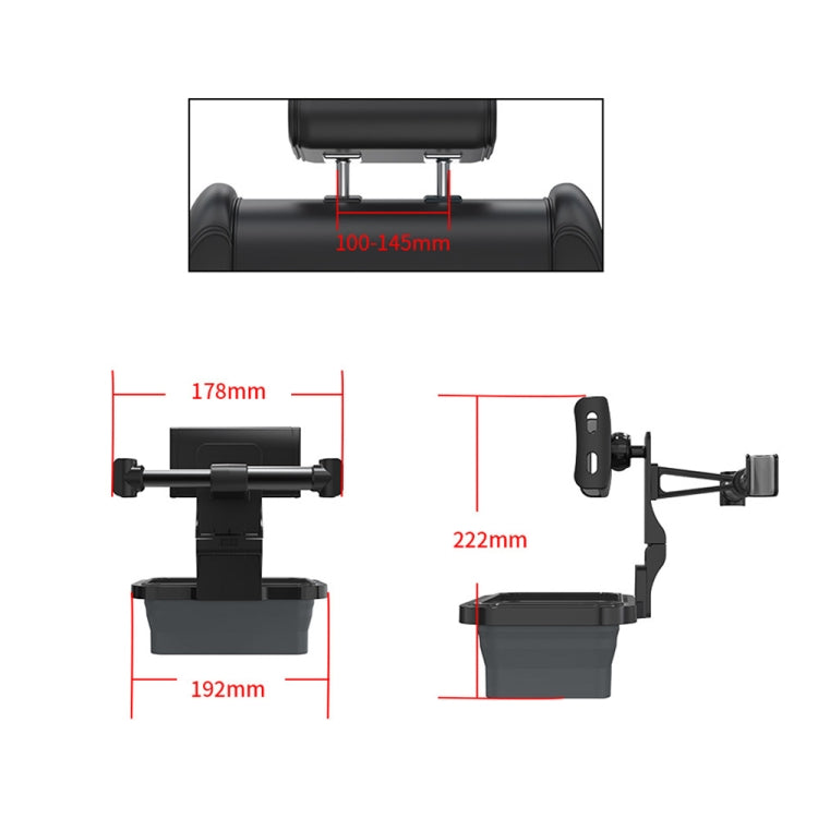 CHZ-12 Car Rear Pillow Telescopic Bracket Car Seat Phone Holder(Red) - Car Holders by PMC TechLife | Online Shopping South Africa | PMC TechLife