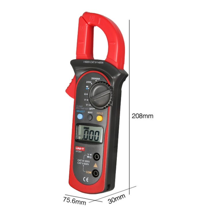 UNI-T UT201 400A Digital Clamp Multimeter AC/DC Voltage Detector - free shipping - PMC TechLife - Order now!