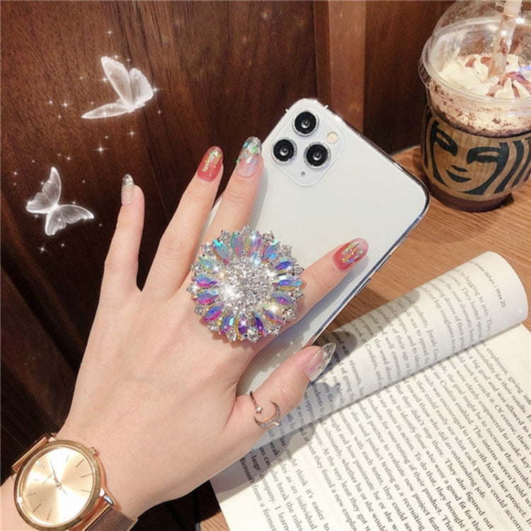 2 PCS Lazy Man Live Shooting Mobile Phone Rotating Ring Buckle Holder, Style:Flower Long Diamond - Ring Holder by PMC TechLife | Online Shopping South Africa | PMC TechLife