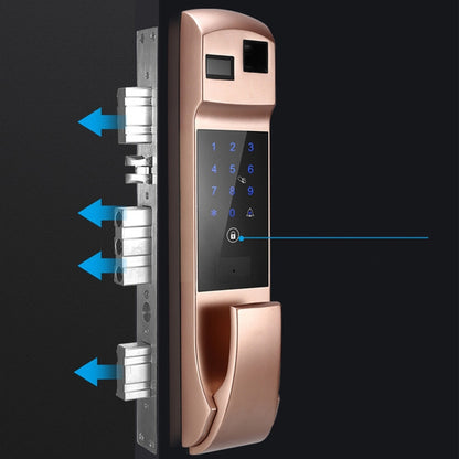 Fully Automatic Fingerprint Password Lock Intelligent Anti-theft Home Electronic Credit Card Automatic Unlock and Mute APP - Door Lock by PMC Jewellery | Online Shopping South Africa | PMC Jewellery