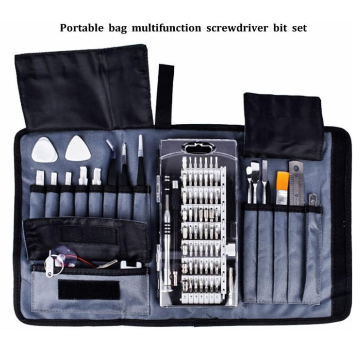 Portable Cloth Bag Mobile Phone Disassembly Maintenance Tool Multi-function Combination Tool Screwdriver Set(Black) - Screwdriver Set by PMC TechLife | Online Shopping South Africa | PMC TechLife