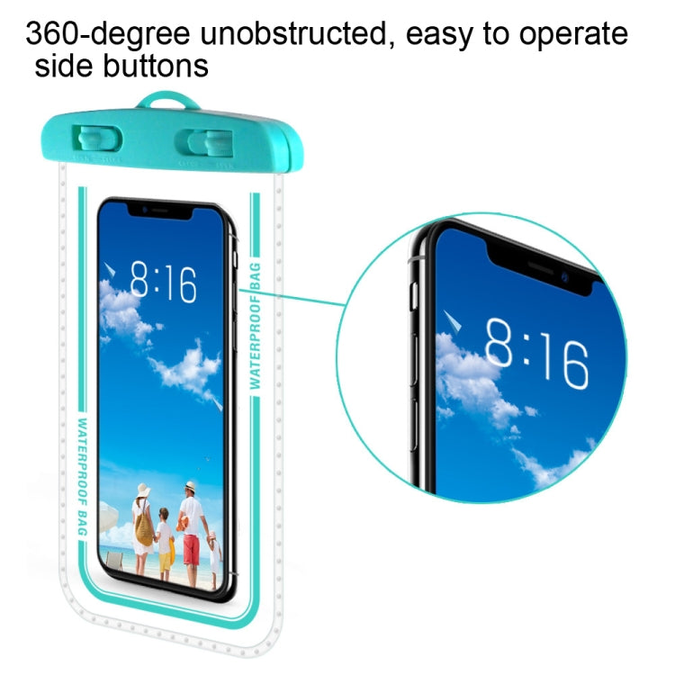 2 PCS Transparent Waterproof Cell Phone Case Swimming Cell Phone Bag Macaron Blue - Waterproof Bag by PMC TechLife | Online Shopping South Africa | PMC TechLife