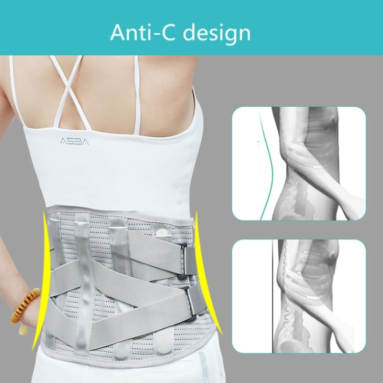 Steel Plate Support Warm And Breathable Waist Belt Waist Orthosis, Size:XXL - Corrector by PMC Jewellery | Online Shopping South Africa | PMC Jewellery