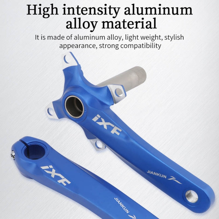 JIANKUN IXF Mountain Bike Hollow Crank Modified, Style:Left and Right Crank+Bottom Bracket(Black) - Bottom Brackets by PMC TechLife | Online Shopping South Africa | PMC TechLife