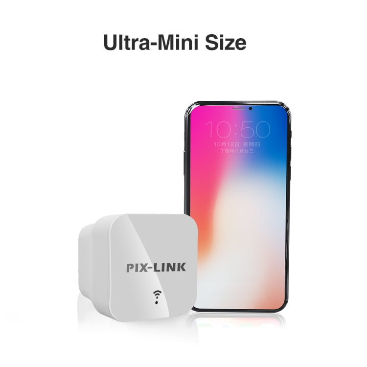 PIXLINK WR12 300Mbps WIFI Signal Amplification Enhanced Repeater, Plug Type:EU Plug - Broadband Amplifiers by PIXLINK | Online Shopping South Africa | PMC Jewellery | Buy Now Pay Later Mobicred