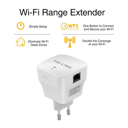 PIXLINK WR12 300Mbps WIFI Signal Amplification Enhanced Repeater, Plug Type:EU Plug - Broadband Amplifiers by PIXLINK | Online Shopping South Africa | PMC Jewellery | Buy Now Pay Later Mobicred