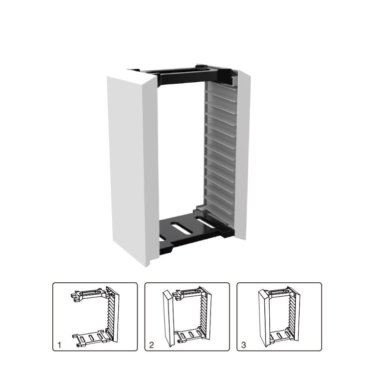 DOBE TP5-0520 Console Game Cd Storage Rack Can Accommodate 12 Double-Layer Disc Racks For PS5 - free shipping - PMC TechLife - Order now!