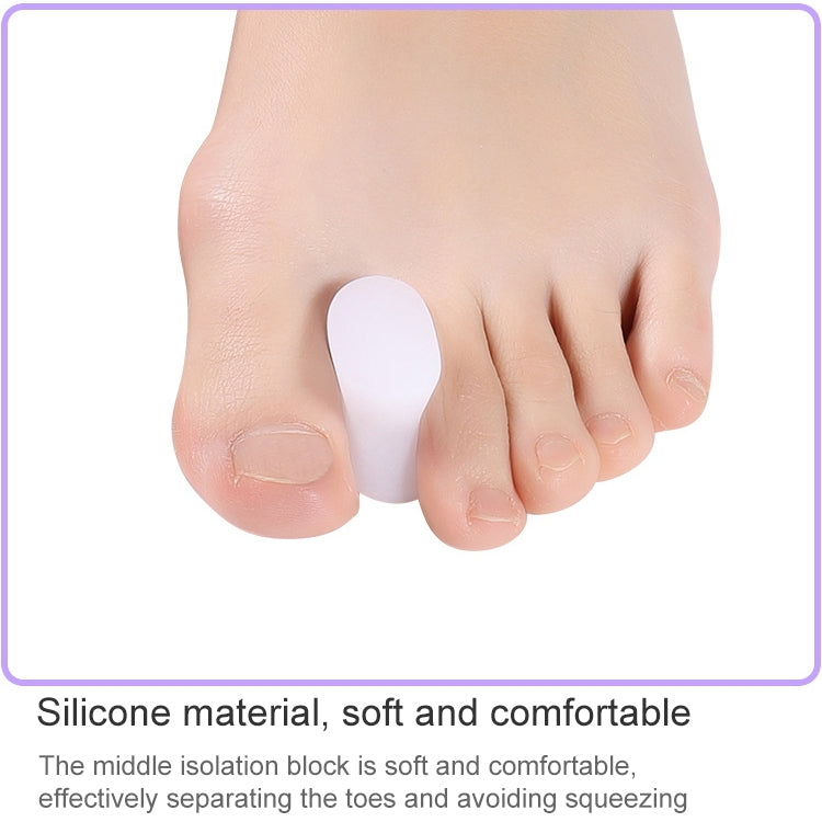 10 Pairs Gel Toe Separator Foot Care Tool Silicone Big Toe Bunion Straightener Valgus Hallux Bunion Protector Corrector Alignment - Corrector by PMC Jewellery | Online Shopping South Africa | PMC Jewellery