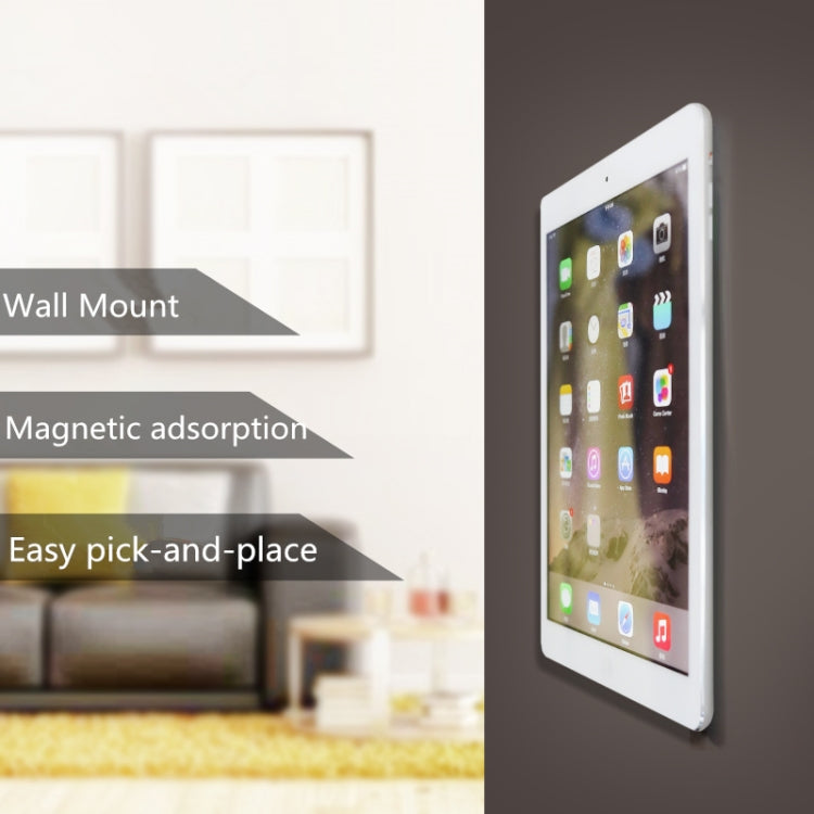 Wall-mounted iPad Magnetic Adsorption Universal Sticker Mobile Phone Wall Bracket(White B) - Hand-Sticking Bracket by PMC TechLife | Online Shopping South Africa | PMC TechLife