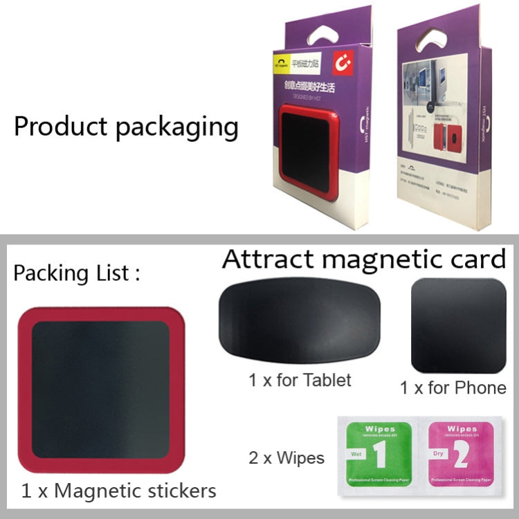 Wall-mounted iPad Magnetic Adsorption Universal Sticker Mobile Phone Wall Bracket(Black B) - free shipping - PMC TechLife - Order now!