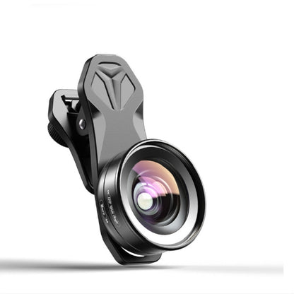 APEXEL APL-HD52IN1WM 2 in 1 Distortion-free HD 120-degree Wide-angle + 10X Macro Universal SLR External Mobile Phone Lens Set(Telephoto Clip) - Macro & Wide-angle by APEXEL | Online Shopping South Africa | PMC Jewellery