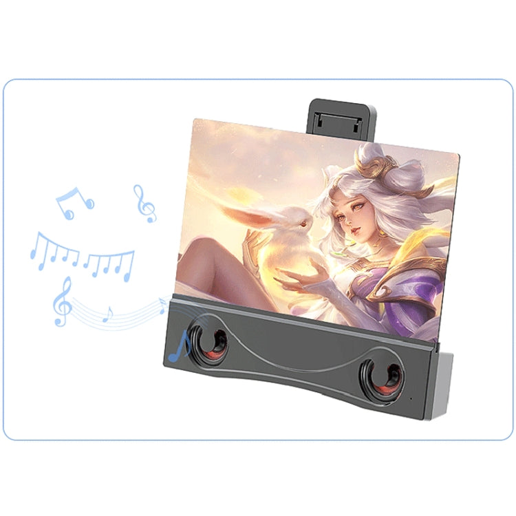 F12 12 inch Dual Speakers Phone Eye Protection Screen Amplifier - Screen Magnifier by PMC TechLife | Online Shopping South Africa | PMC TechLife