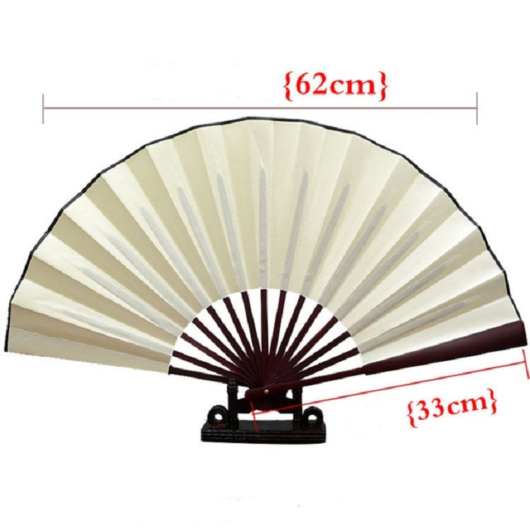8 inch Pure Color Blank Silk Cloth Folding Fan Chinese Style Calligraphy Painting Fan(Red) - Hand Fans by PMC Jewellery | Online Shopping South Africa | PMC Jewellery